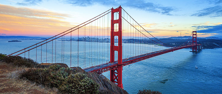 Famous Golden Gate Bridge, San Francisco